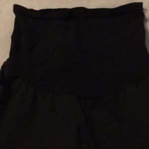 Full belly maternity pants Size XL Black pinstripe
